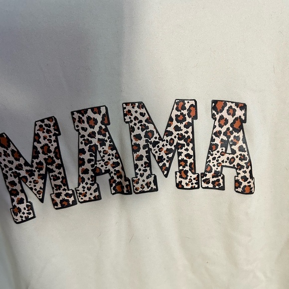 SHEIN Cream Short Sleeve Tee with Animal Print - Picture 3 of 4